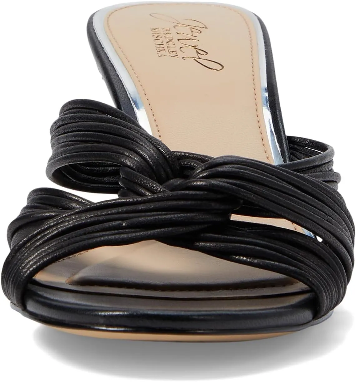 Mia Twisted Leather Mules