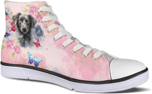 Micoklinlin Canvas Sneakers Women Novelty Canvas Shoes Girls High Top Running Shoes Lace Up Casual Classic Walking Shoes
