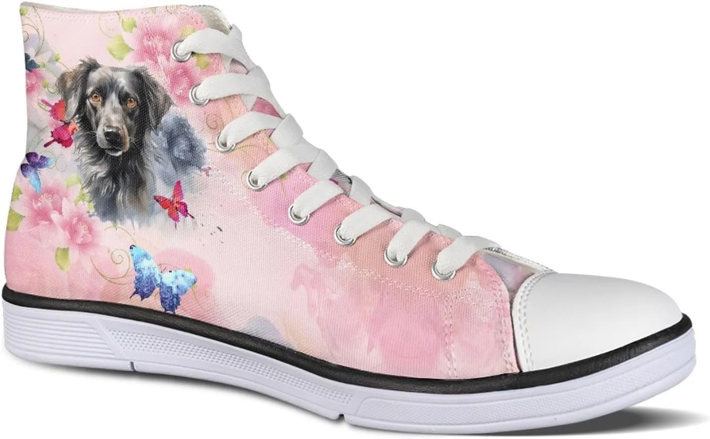 Micoklinlin Canvas Sneakers Women Novelty Canvas Shoes Girls High Top Running Shoes Lace Up Casual Classic Walking Shoes