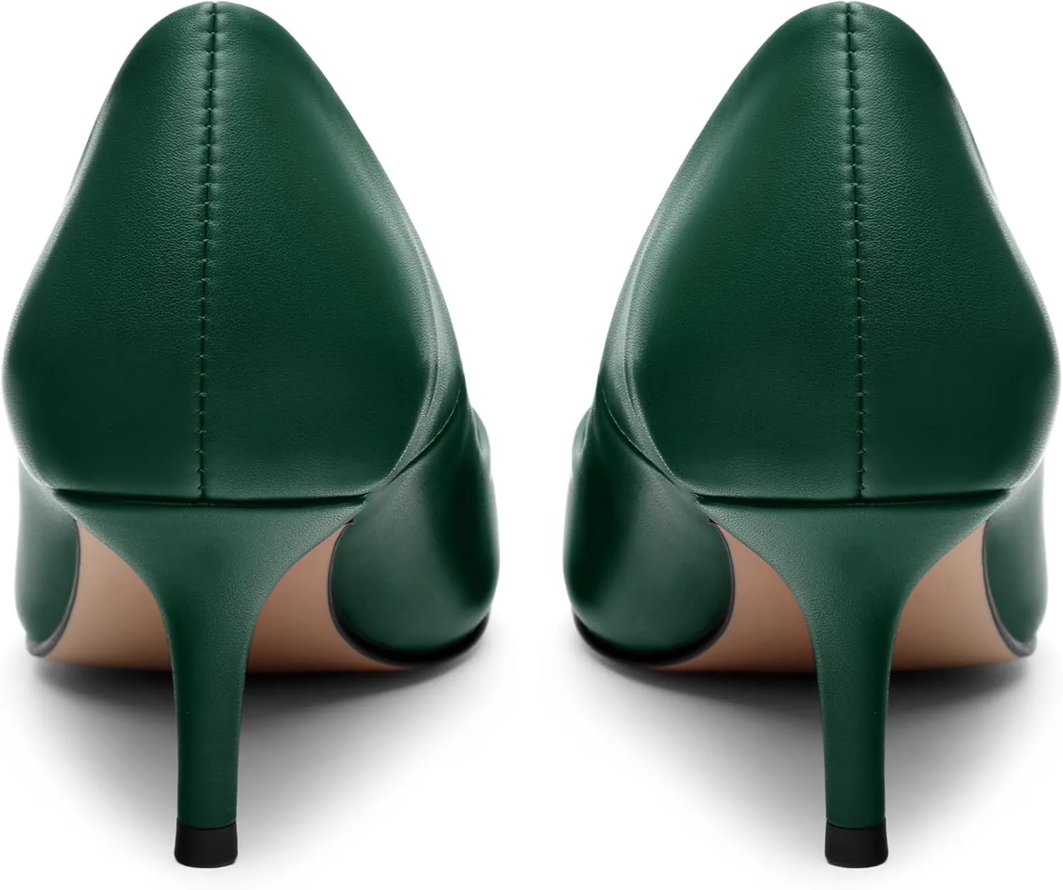 MOVINSTEPS Closed Pointed Toe Low Heels Pumps for Women Comfortable Classic Wedding Business Dressy Shoes 2.5 Inch