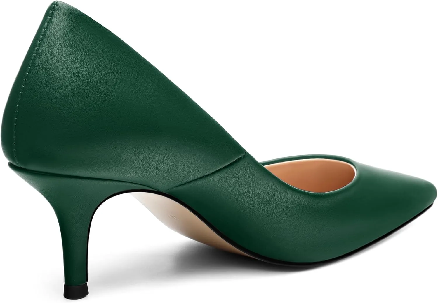 MOVINSTEPS Closed Pointed Toe Low Heels Pumps for Women Comfortable Classic Wedding Business Dressy Shoes 2.5 Inch