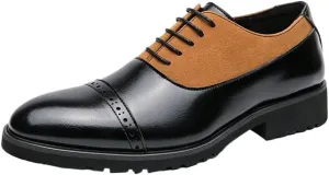 New Formal Shoes for Men Men's Genuine Leather Shoes Brogue Shoes Banquet Formal Shoes Men's Business Shoes Conference Work Shoes