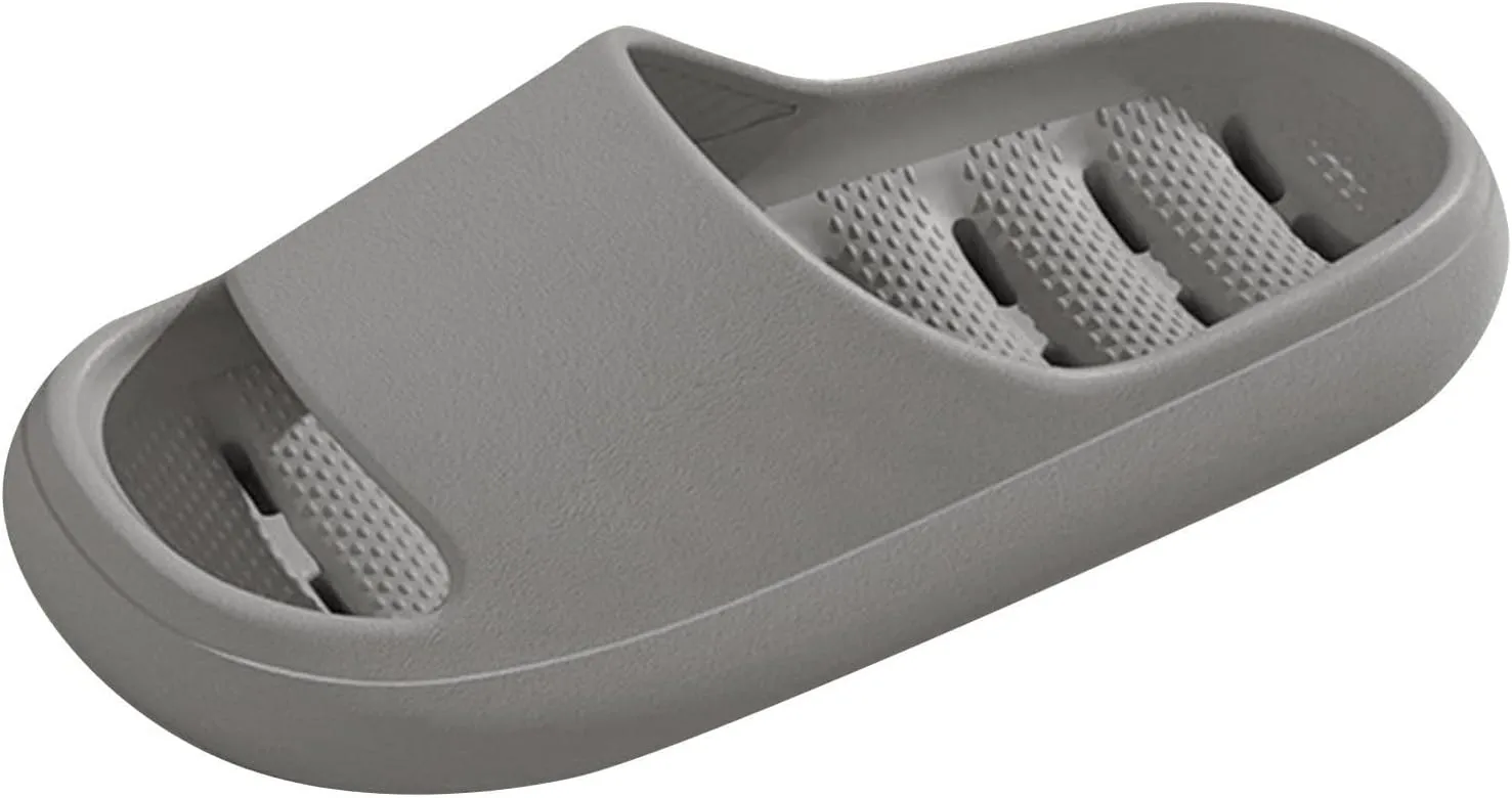 Pillow Slippers for Women Non Slip Indoor Home House Beach Shoes Slim Sandals Shower Slides for Women