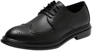 Platform Non Slip Loafers Comfy Breathable Leather Shoes Men's Formal Oxfords Shoes for Formal Occasions