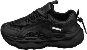 Platform Sneakers for Women Running Shoes for Men Men's Casual Dress Sneakers Wide Toe Box Trendy Casual Loafers for Women 2024 Black Sneakers for Men
