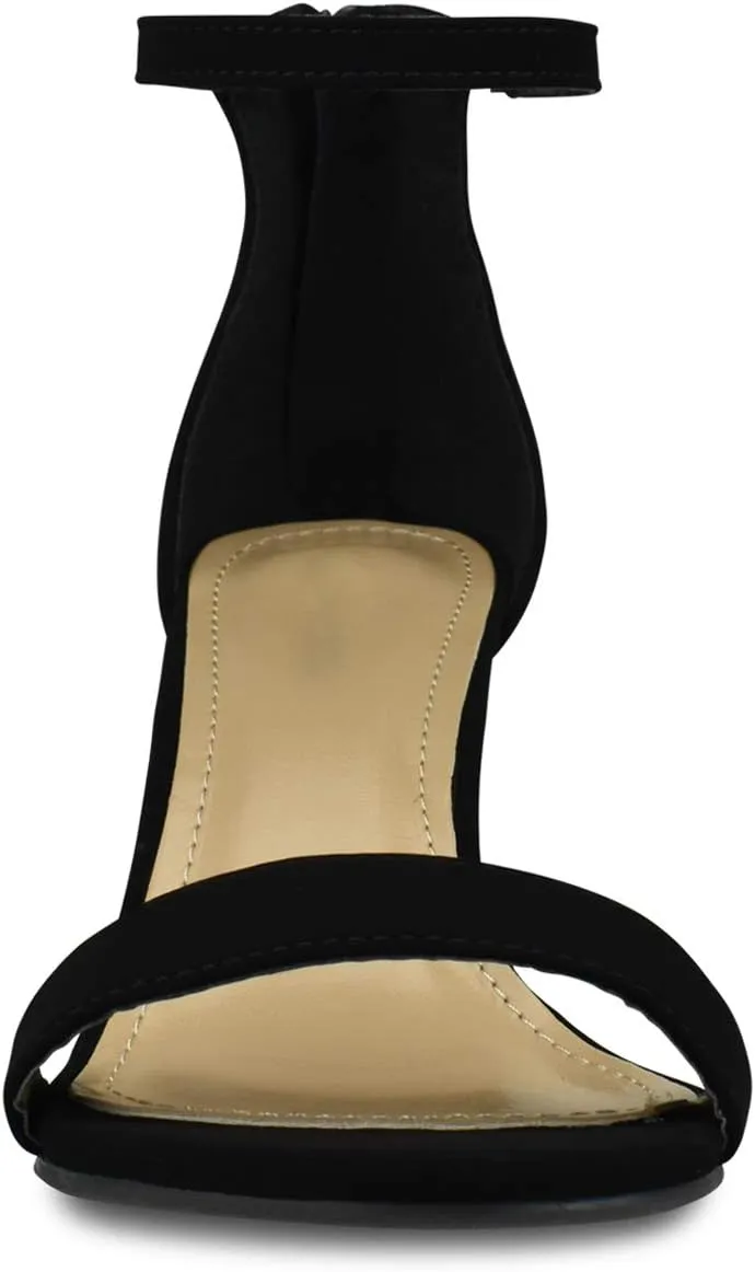 Premier Standard - Women's Strappy Chunky Block High Heel - Formal, Wedding, Party Simple Classic Pump