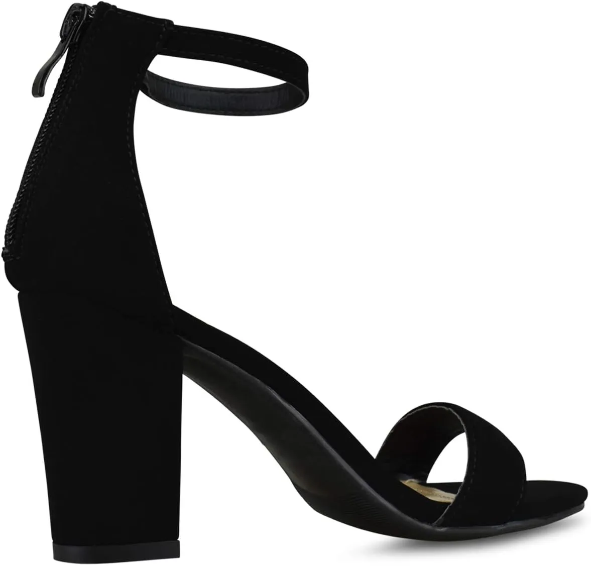 Premier Standard - Women's Strappy Chunky Block High Heel - Formal, Wedding, Party Simple Classic Pump