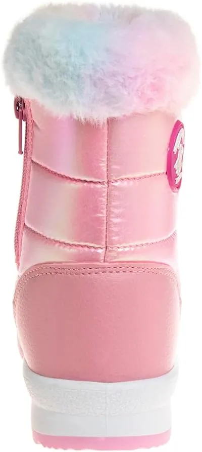 Rugged Bear Boys Girls Snow Boots - Warm Comfort Winter Calf Boots (Toddler - Little Kid - Big Kid)