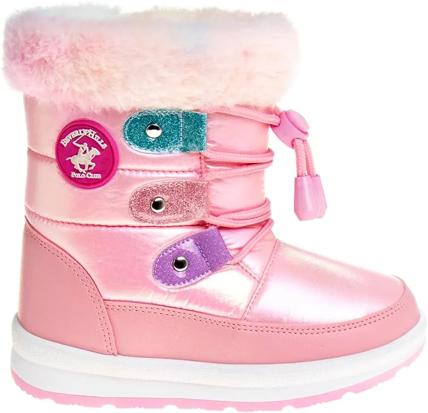 Rugged Bear Boys Girls Snow Boots - Warm Comfort Winter Calf Boots (Toddler - Little Kid - Big Kid)
