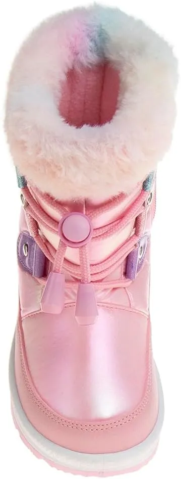 Rugged Bear Boys Girls Snow Boots - Warm Comfort Winter Calf Boots (Toddler - Little Kid - Big Kid)