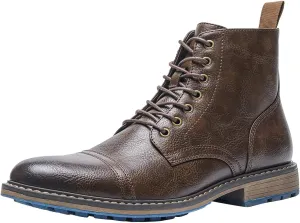 Santimon Men's Oxfords Boots Dress Casual Leather Chelsea Boots Fashion Formal Tuxedo Ankle Boot for Men