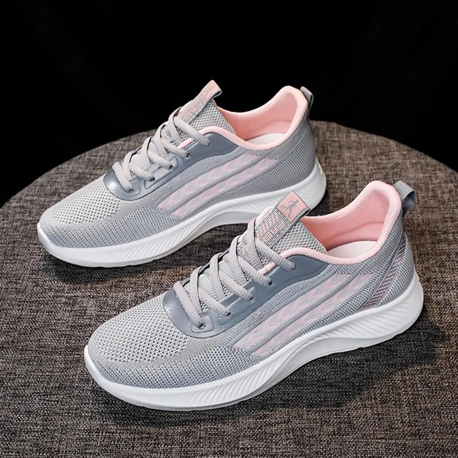 Shoes for Women Womens Fashion Sneakers Platform Black Loafers Women Platform Lightweight Breathable Women's Christmas Shoes Wide Toe Box Trendy Casual