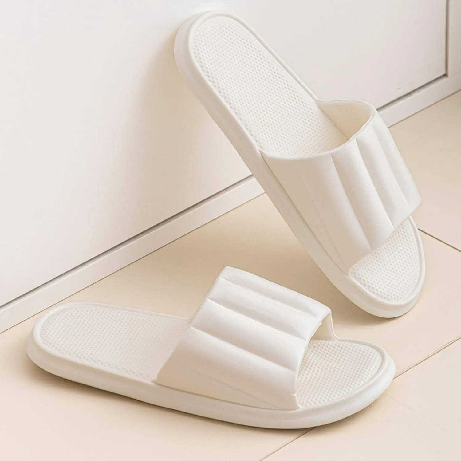 Shower Sandals Women's Slippers with Arch Support Shower Shoes for Living Room Pool Beach Spa Public Showers