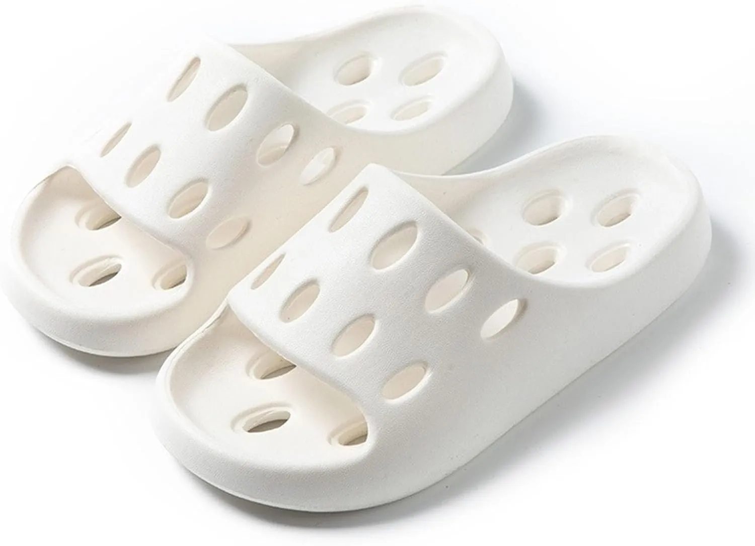 Shower Slippers Non Slip Quick Drying Bathroom Slippers for Women Men Arch Support Slides for Women and Mens