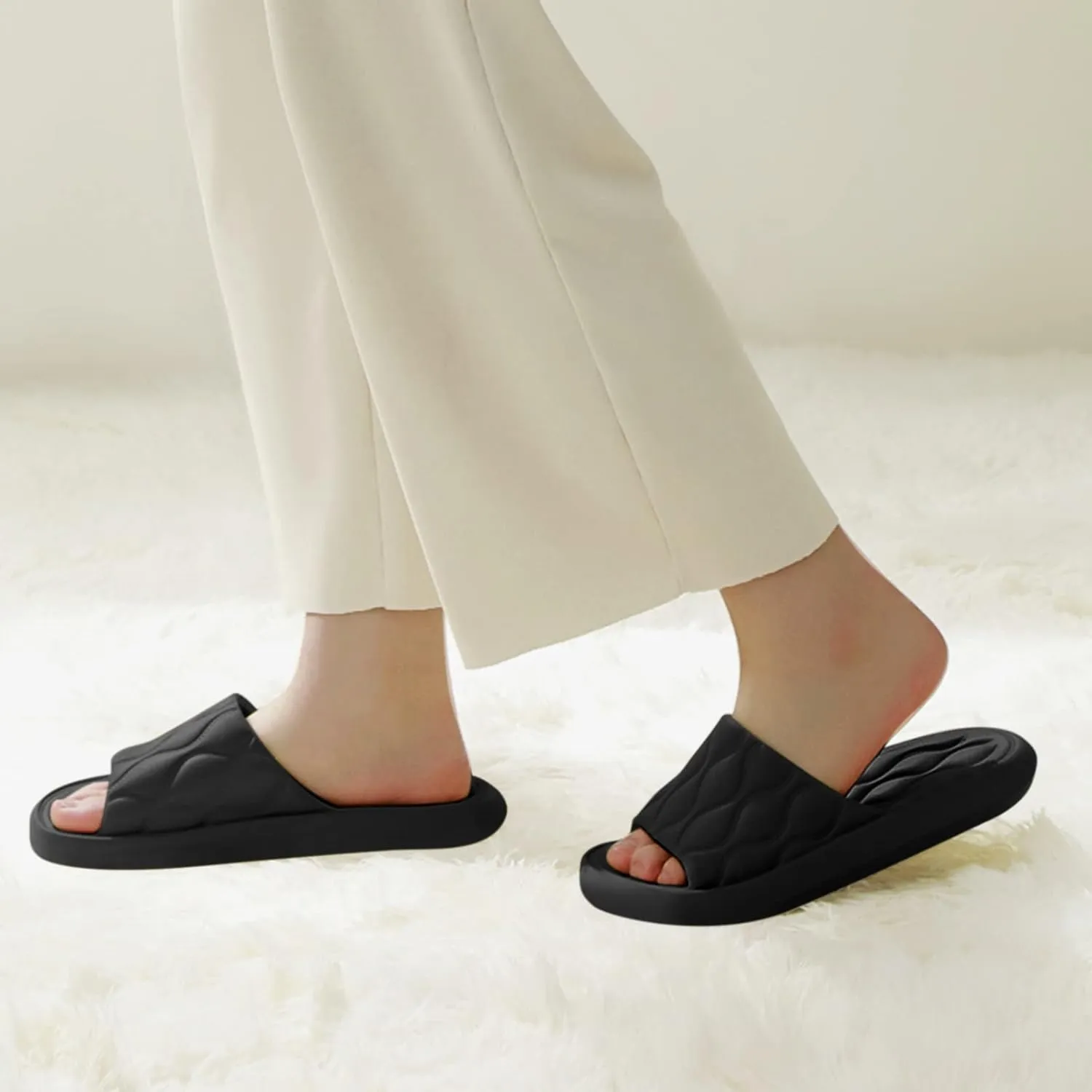Shower Slippers Shower Shoes for Living Room Pool Beach Spa Public Showers Bathroom Slippers for Men Women Home Slides
