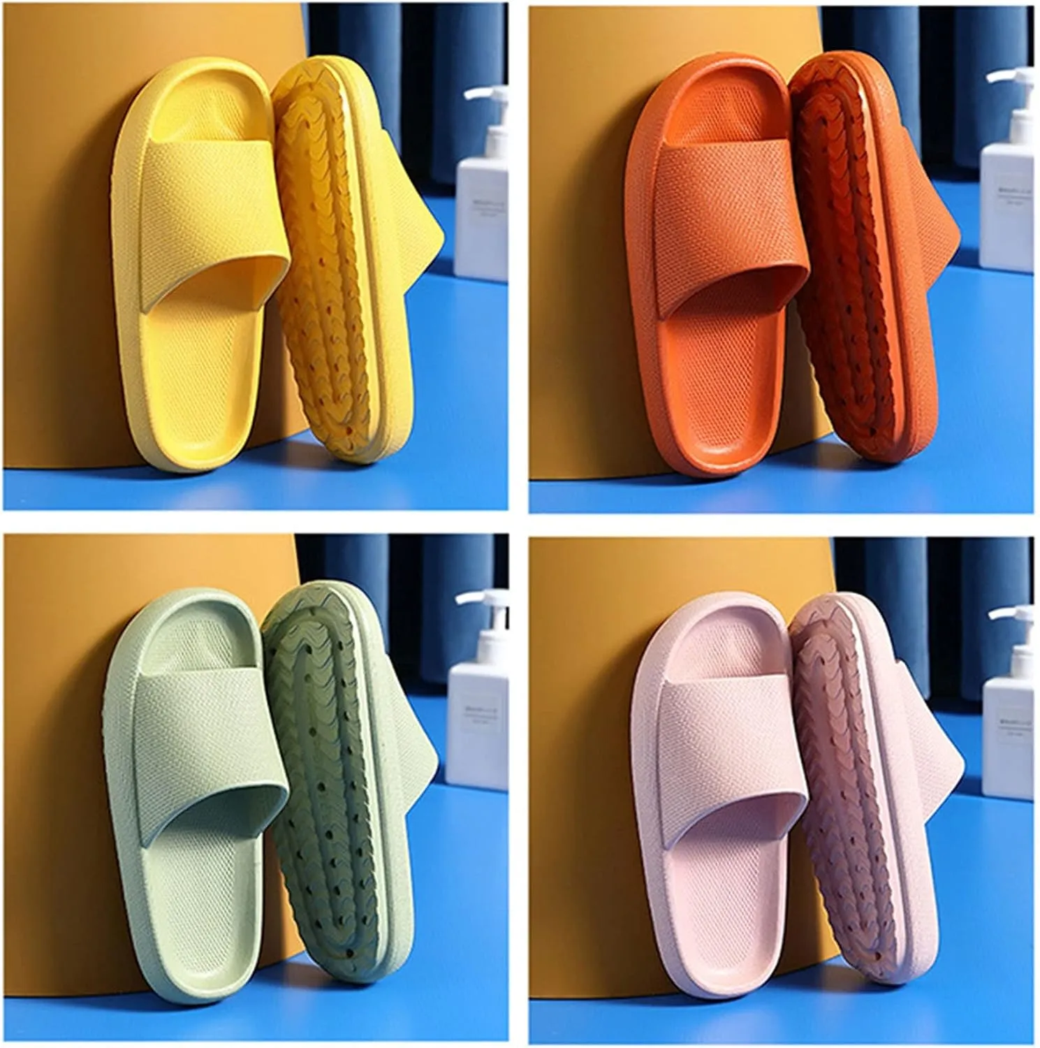 Shower Slippers Shower Shoes for Living Room Pool Beach Spa Public Showers Quick Drying Non-Slip Pool Slides