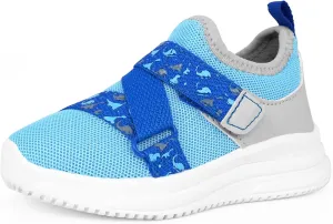 SKYWHEEL Toddler Boy Shoes Cushioning Breathable Tennis Running Athletic Sneakers Size 9 Light Blue