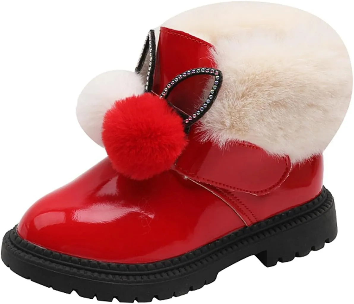 Snow Boots for Girls Snow Boots Little Girls Warm Winter Comfy Cute Durable Outdoor Princess Ankle Boots