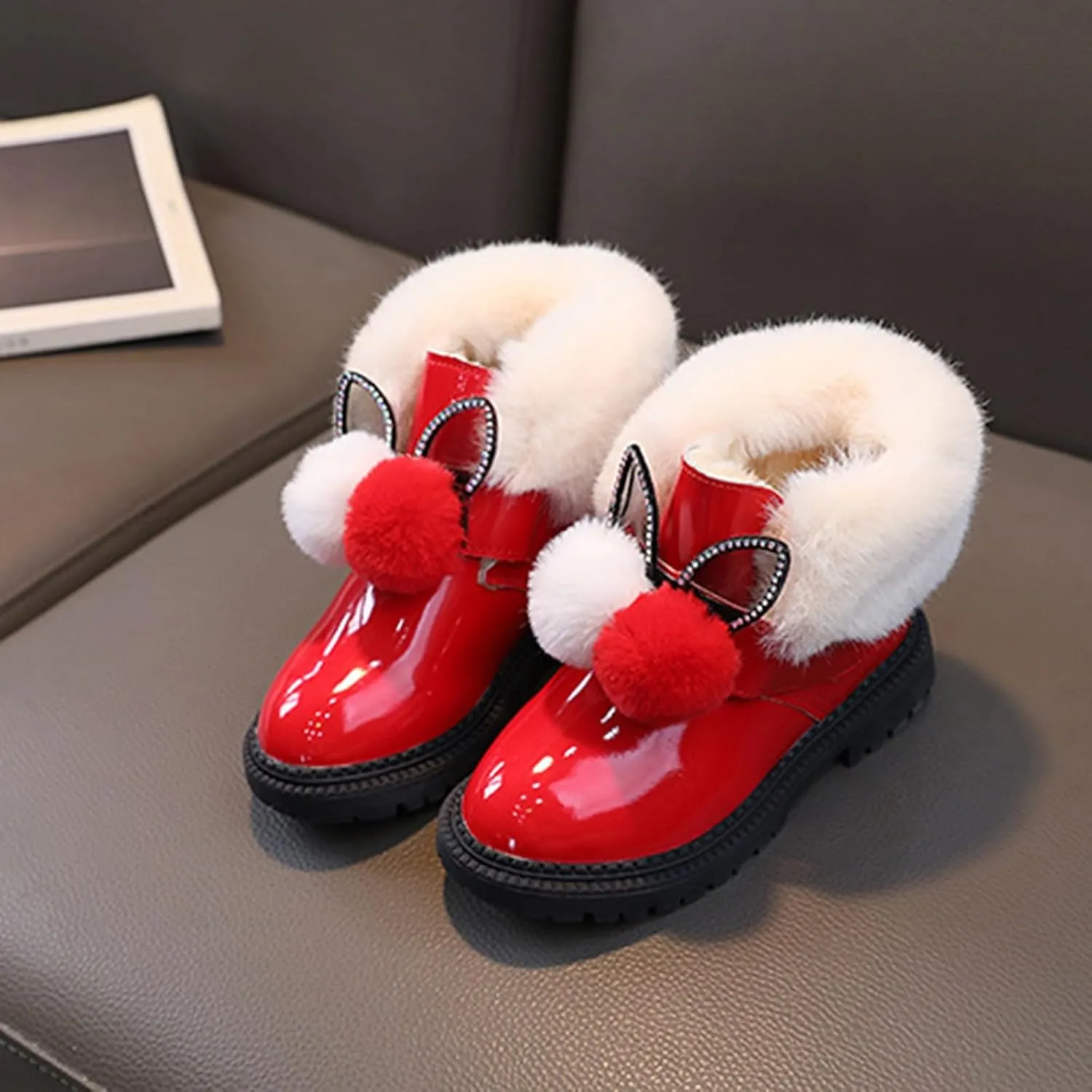 Snow Boots for Girls Snow Boots Little Girls Warm Winter Comfy Cute Durable Outdoor Princess Ankle Boots