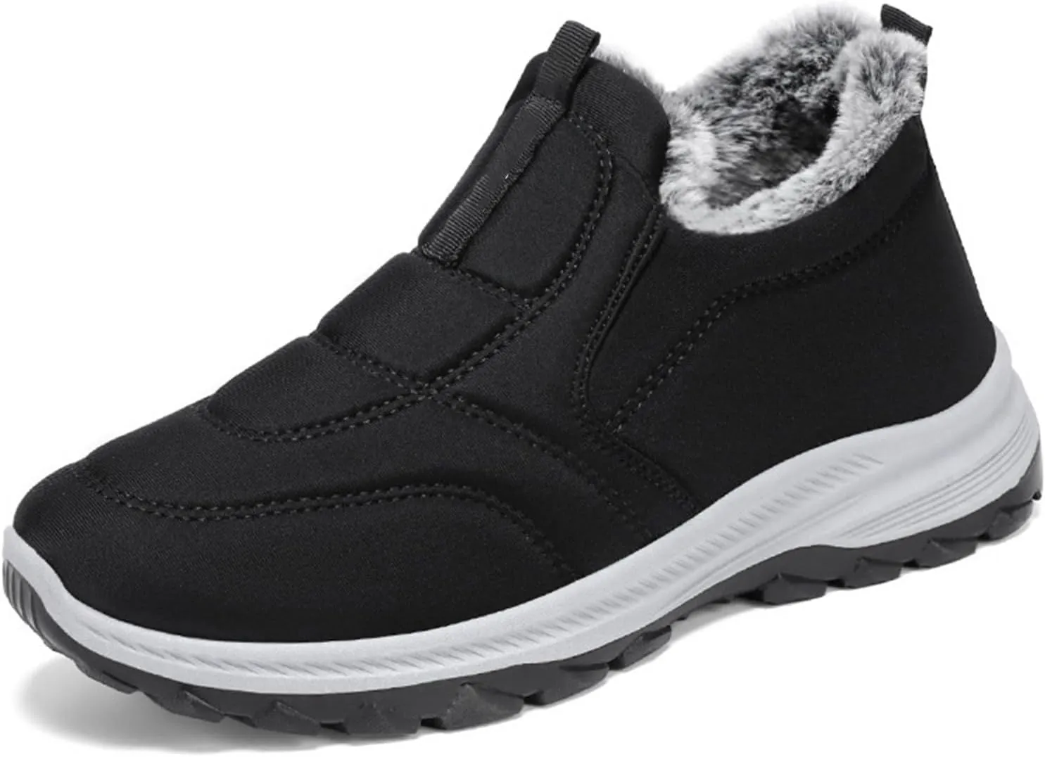 Snow Boots for Women Wide WidthPlush Lined Snow Boots Womens Fur Lined Ankle Boot Barefoot Shoes Grounded Footwear Hiking House Shoes for Women Mens Snow Booties