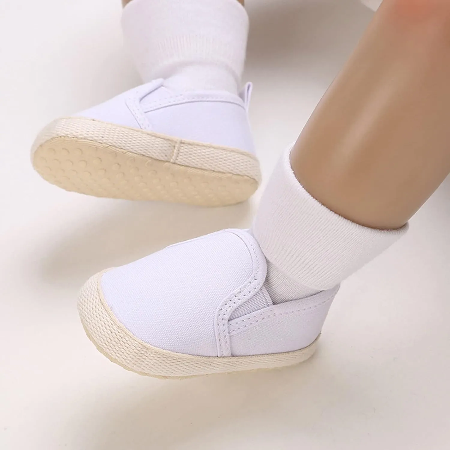 Spring and Autumn Children Baby Toddler Shoes for Boys and Girls Casual Shoes Lightweight Flat Sole Solid Color Stripes Comfortable Slip On 7 8 Toddler Girl Shoes