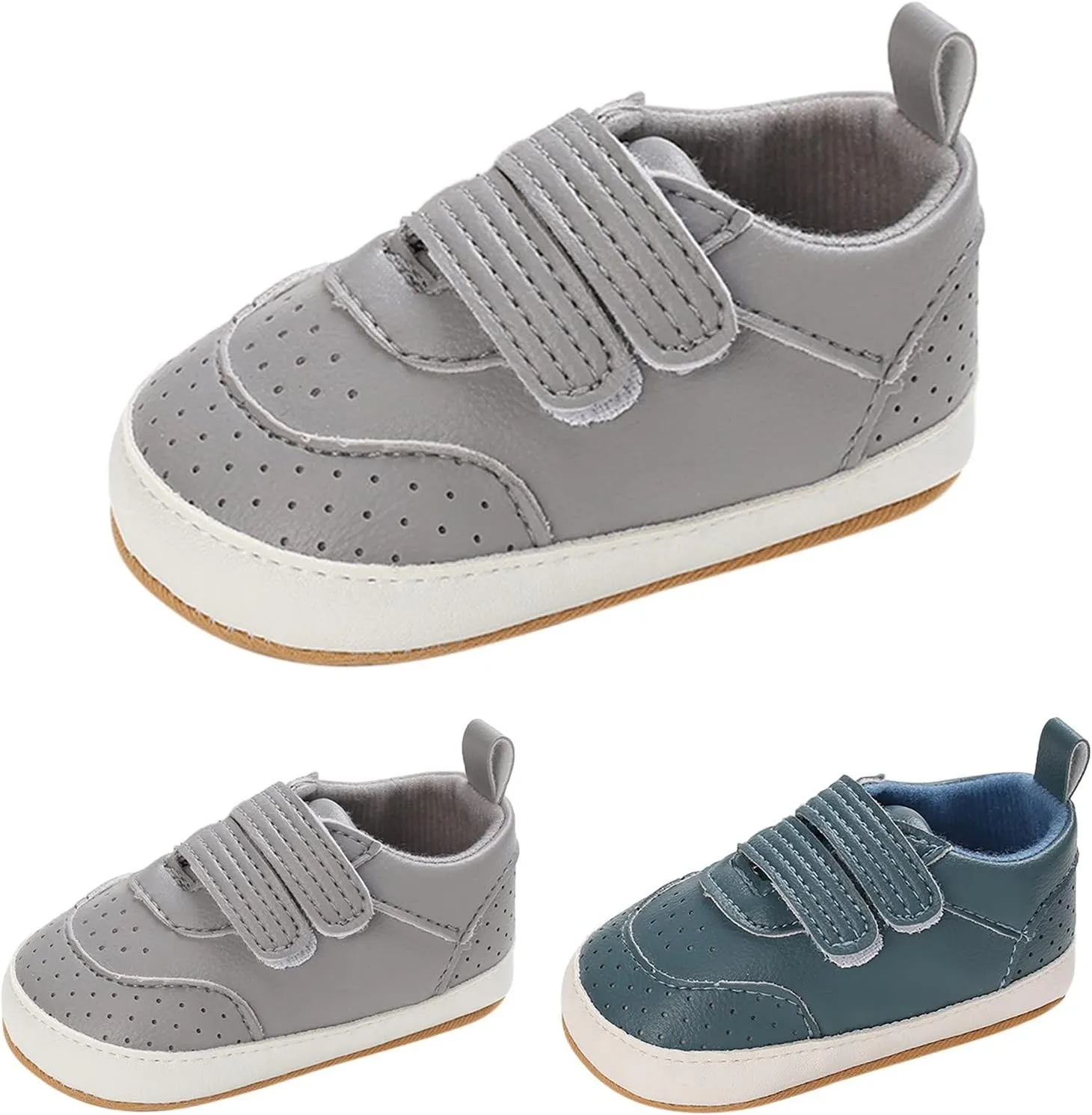 Spring and Summer Children Baby Toddler Shoes Boys and Girls Casual Shoes Flat Bottom Light Breathable Comfortable Solid Color Hook Loop Baby Girl Ballet Shoes