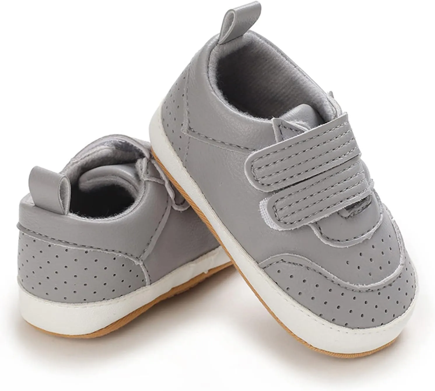 Spring and Summer Children Baby Toddler Shoes Boys and Girls Casual Shoes Flat Bottom Light Breathable Comfortable Solid Color Hook Loop Baby Girl Ballet Shoes