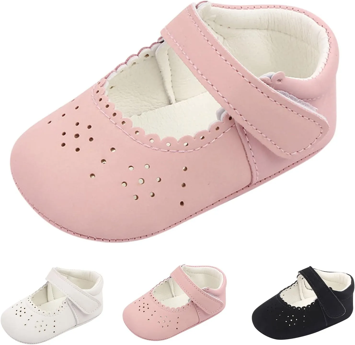 Spring and Summer Children Baby Toddler Shoes for Girls Flat Sole Light Hollow Breathable Comfortable Solid Color Casual Toddler Canvas Shoes