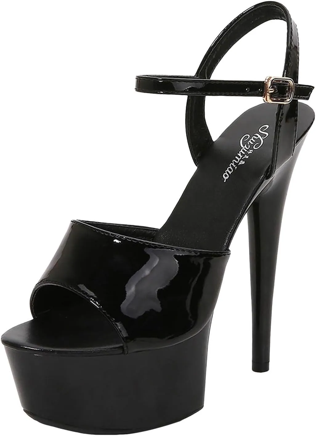 Strappy Heels Womens Sandals Open Toe Strappy Sandals Black Heels for Women Women's Lace Up Heeled Sandals