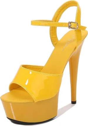 Strappy Heels Womens Sandals Open Toe Strappy Sandals Black Heels for Women Women's Lace Up Heeled Sandals