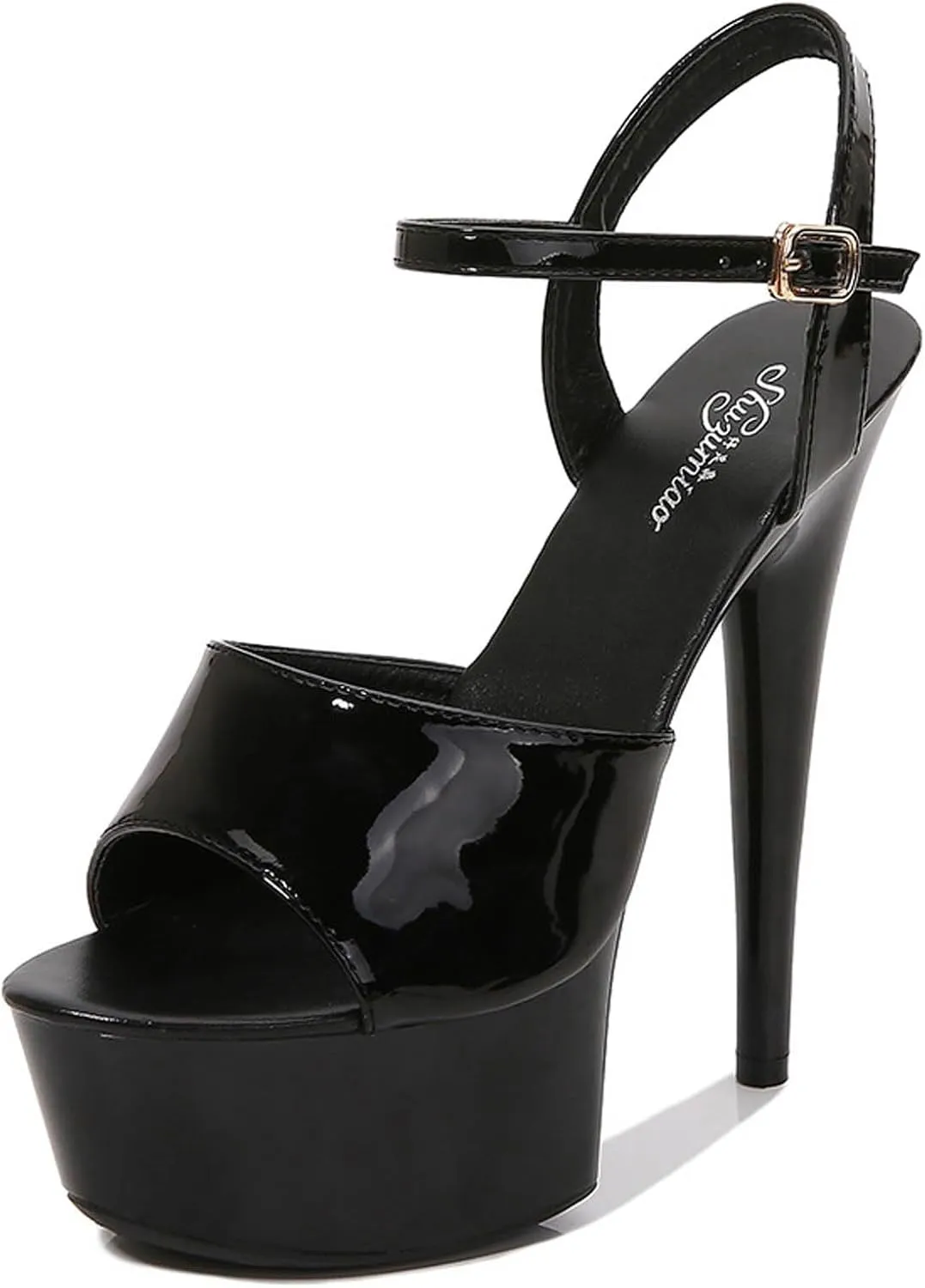 Strappy Heels Womens Sandals Open Toe Strappy Sandals Black Heels for Women Women's Lace Up Heeled Sandals