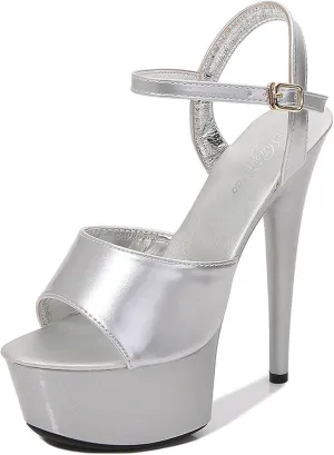 Strappy Heels Womens Sandals Open Toe Strappy Sandals Black Heels for Women Women's Lace Up Heeled Sandals
