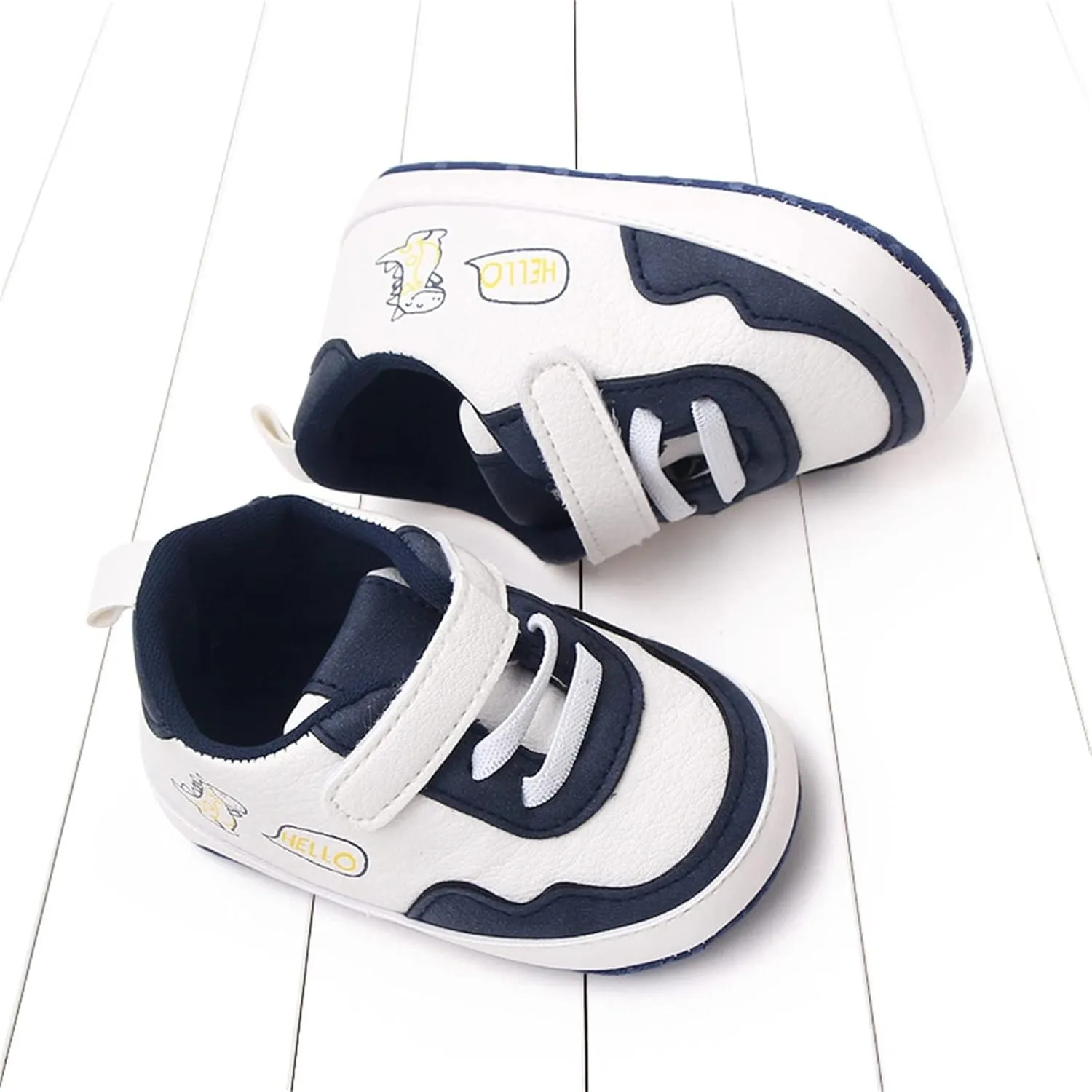 Summer Children Infant Toddler Shoes Boys and Girls Sports Round Toe Colorblock Hook Loop Slip on Canvas Shoes for Boys