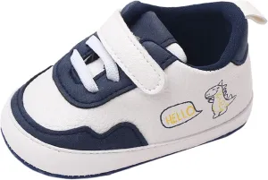 Summer Children Infant Toddler Shoes Boys and Girls Sports Round Toe Colorblock Hook Loop Slip on Canvas Shoes for Boys