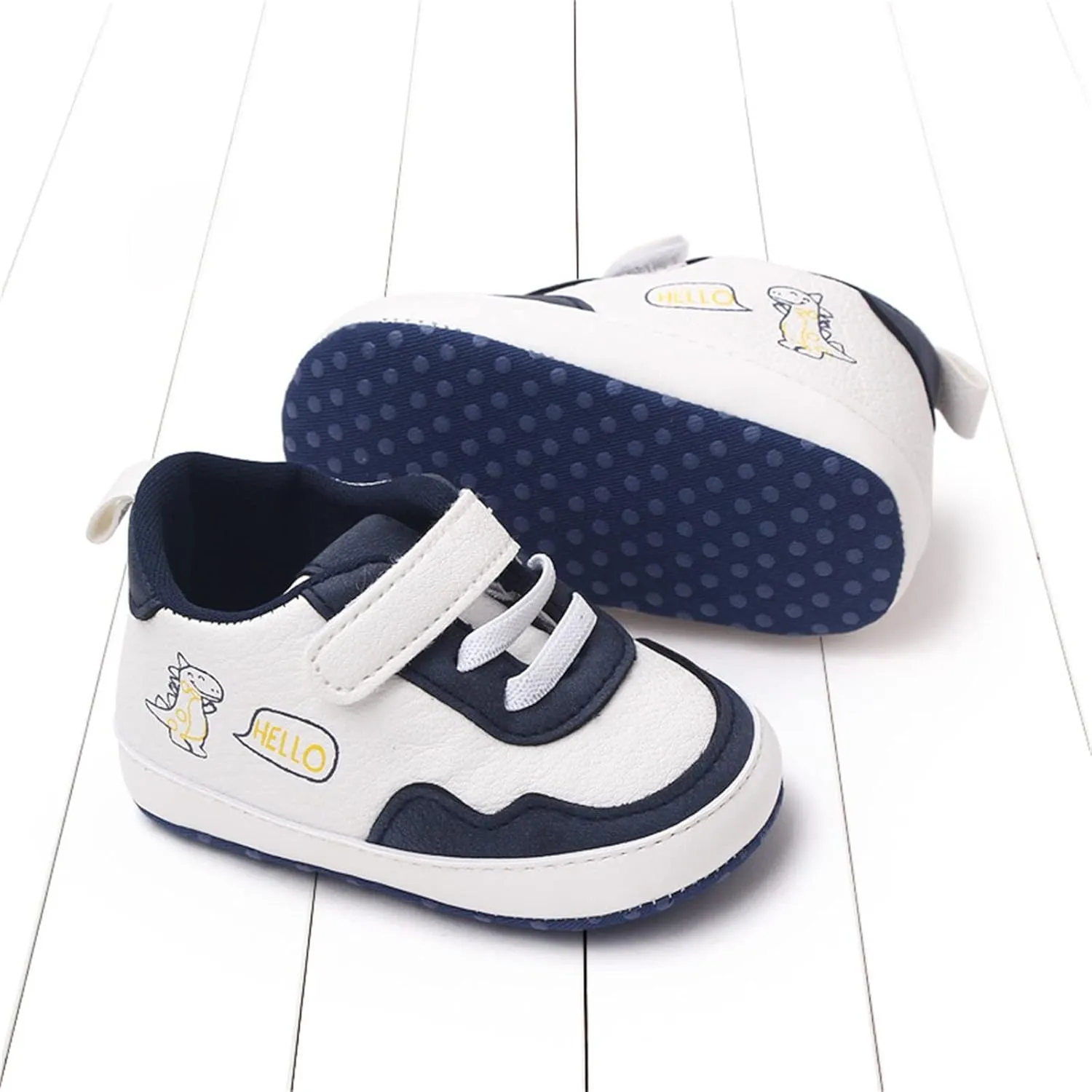 Summer Children Infant Toddler Shoes Boys and Girls Sports Round Toe Colorblock Hook Loop Slip on Canvas Shoes for Boys