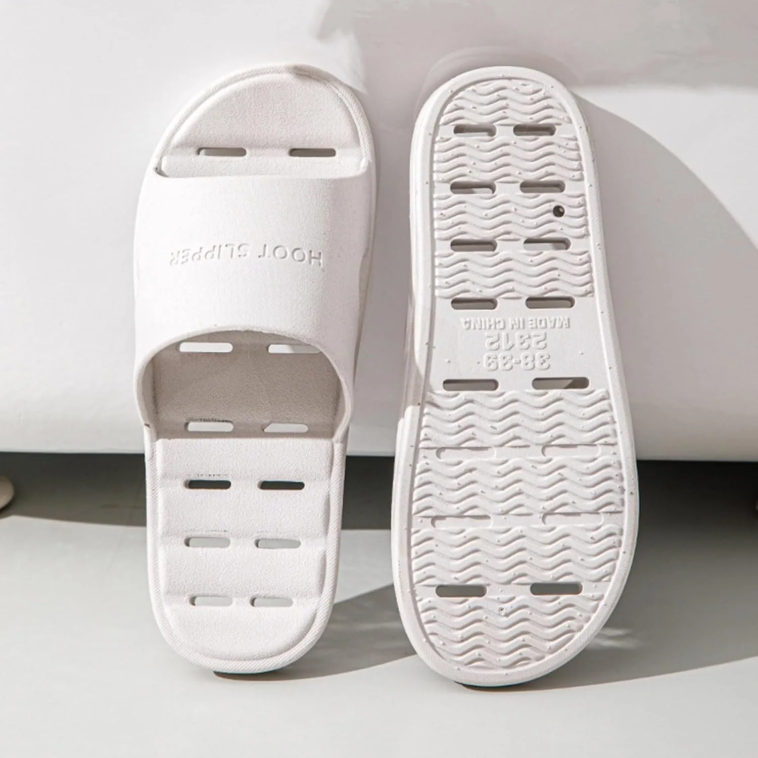 Summer Slides Sandals for Women Open Toe Shower Shoes Bathroom Sandals Walking Sandals Slides for Women