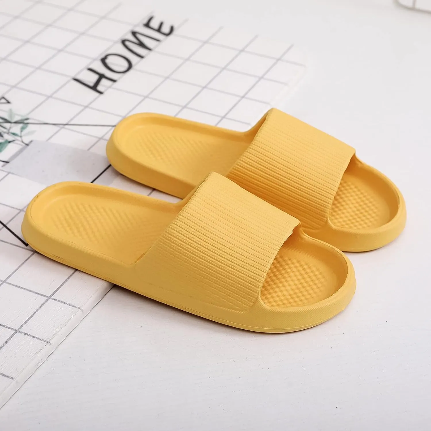 Swimming Sandals for Men Sport Post Run Recovery Slide Sandal Bathroom and Pool Sandals Indoor Slipper for Gym Soft Sole