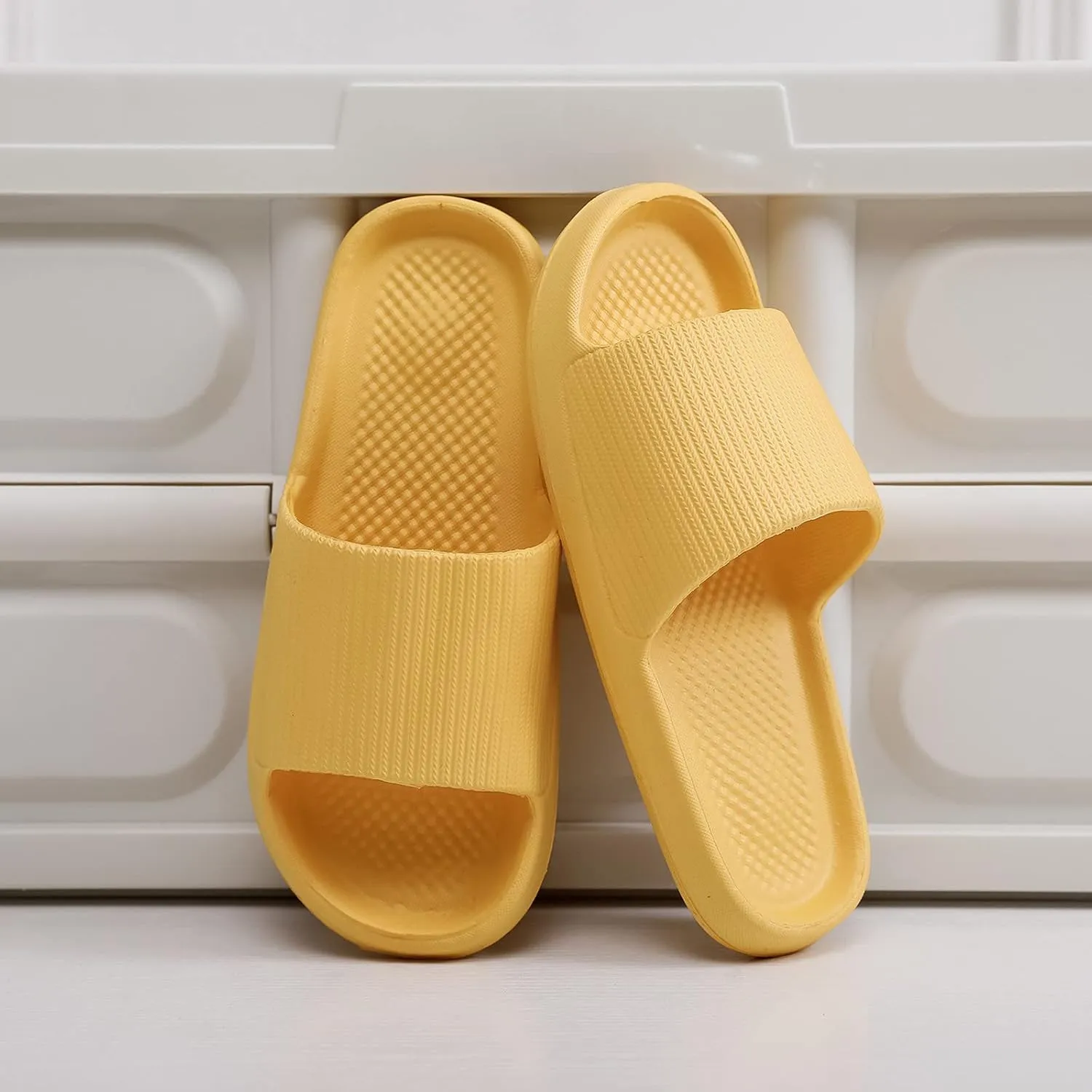 Swimming Sandals for Men Sport Post Run Recovery Slide Sandal Bathroom and Pool Sandals Indoor Slipper for Gym Soft Sole