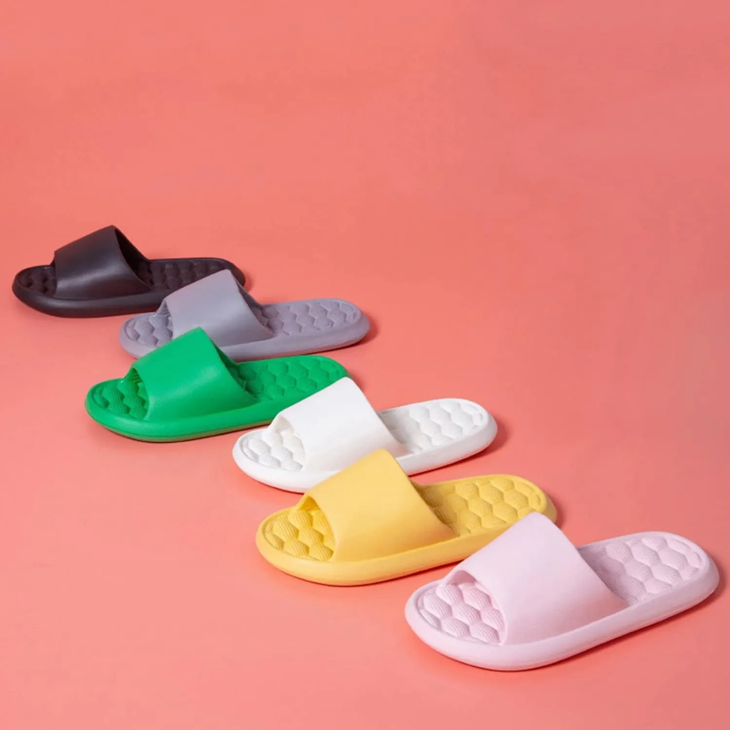 Swimming Sandals for Men Sport Post Run Recovery Slide Sandal Bathroom and Pool Sandals Indoor Slipper for Gym Soft Sole