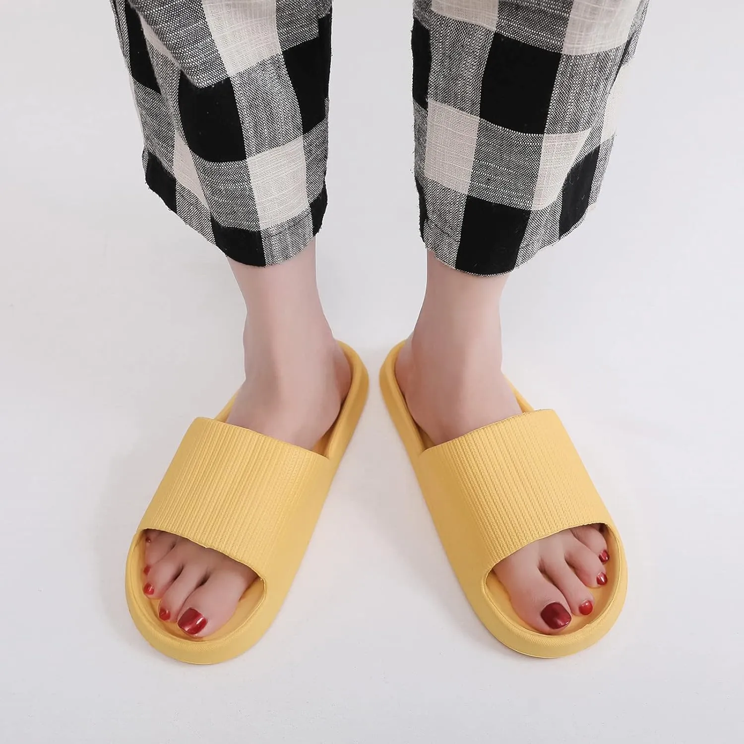 Swimming Sandals for Men Sport Post Run Recovery Slide Sandal Bathroom and Pool Sandals Indoor Slipper for Gym Soft Sole