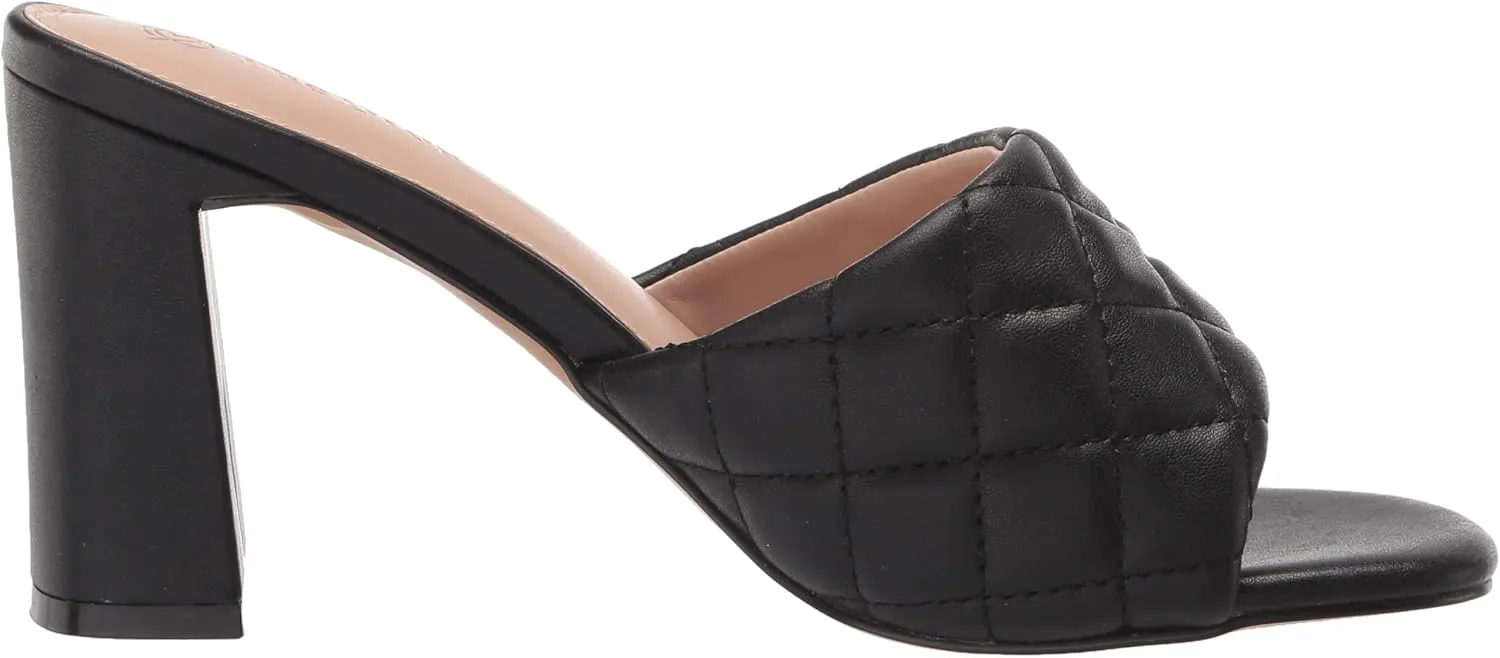 The Drop Women's Pattie High Block-Heeled Mule Sandal