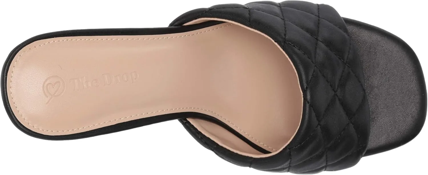 The Drop Women's Pattie High Block-Heeled Mule Sandal