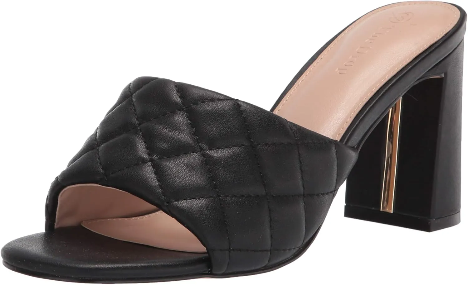 The Drop Women's Pattie High Block-Heeled Mule Sandal