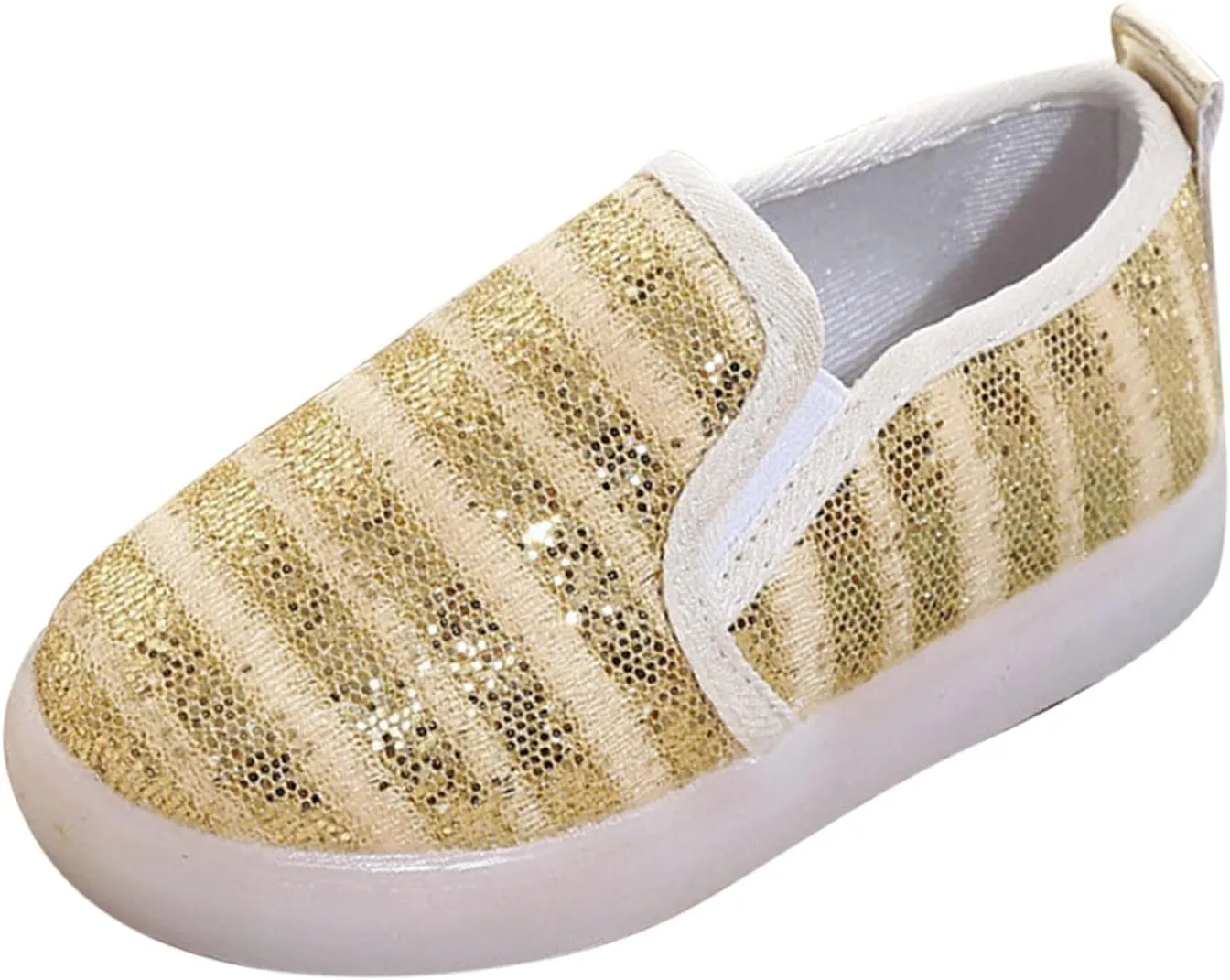 Toddler Girls Boys Canvas Shoes Slip On Summer Sneakers Light Up Shoes Casual Lazy Loafers for KidsToddler
