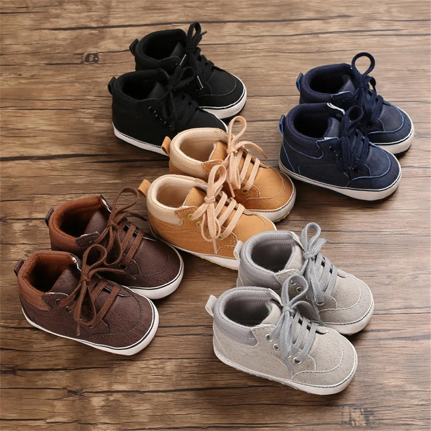 Toddler Girls Boys High Top Canvas Shoes Soft Rubber Sole Warm Sport Shoes Outdoor Casual Solid Boots with Strap