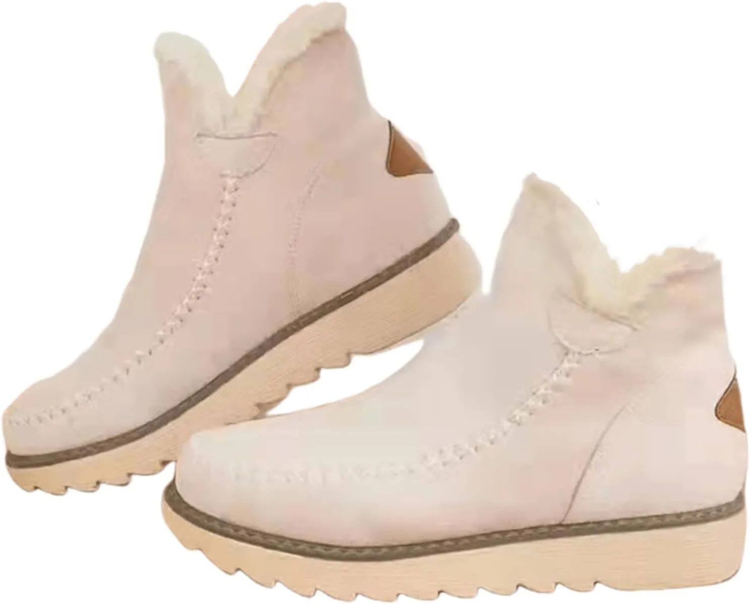 Trending Winter Boots For Women 2024 Snow Boots Warm Ankle Booties Slip On Fur Lined Fashion Casual Loafers Shoes