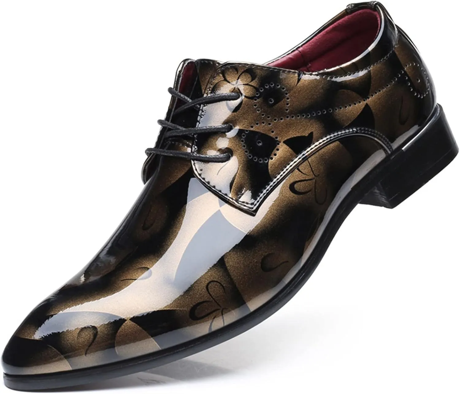 Vintage Shoes Men Leather Classical Style Shoes for Men Slip On PU Leather Low Rubber Sole Block Heel Work Double Monk Strap Leather Men's Shoes