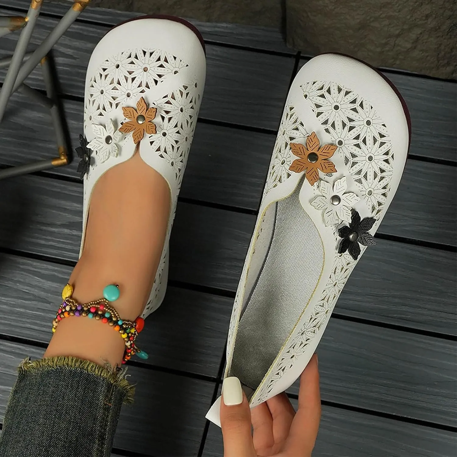 Western Shoes for Women Hollow Out Classic Fashion Wrap Sandals Breathable Ethnic Boho Beach Sandal for Vacation
