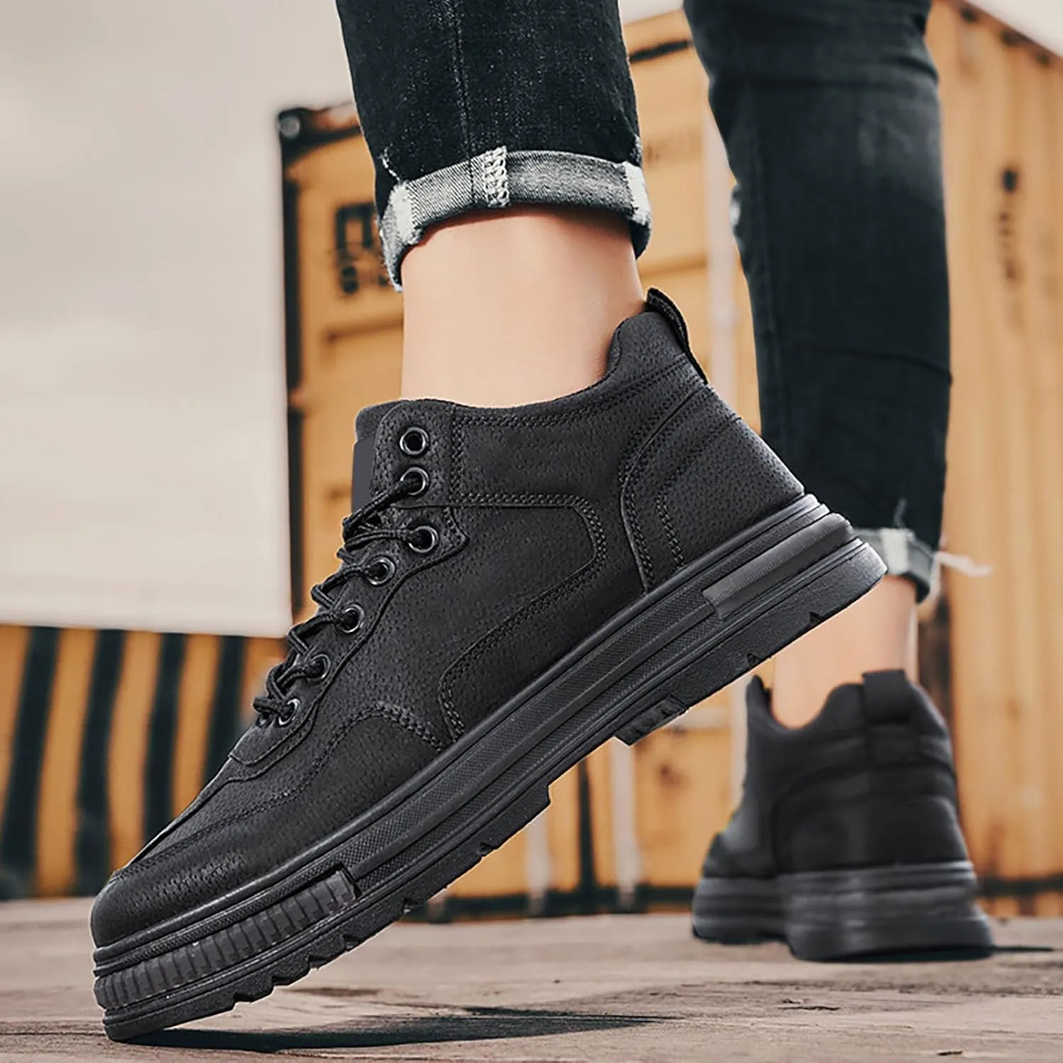 White Sneakers Men White Shoes for Men Men's Casual Slip-on Loafers Wide Toe Box Trendy Casual Men's Loafers & Slip-Ons Black Sneakers for Women