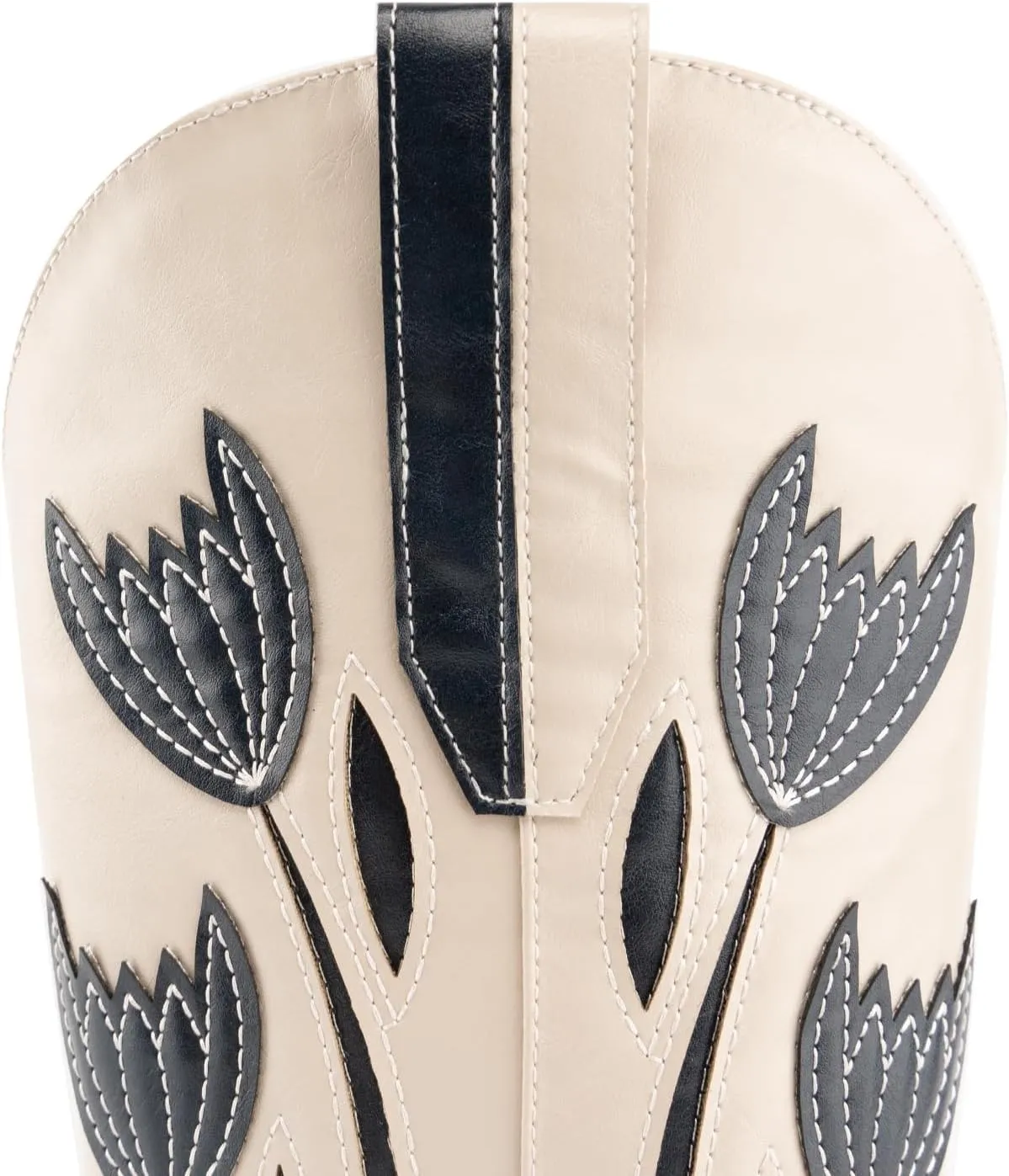 WIRALOMI Cowboy Boots for Women, Floral Mid Calf Women Western Boots Low Chunky Heels, Women's Embroidered Cowgirl Boots with Pointed Toe